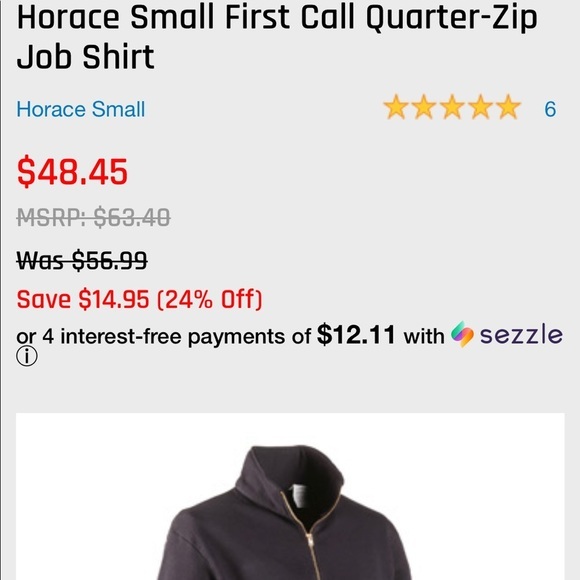 Horace Small First Call Quarter-Zip Job Shirt - Picture 5 of 6